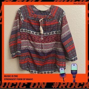 19 Cooper top with a paisley design half sleeves & color’s blending beautifully!